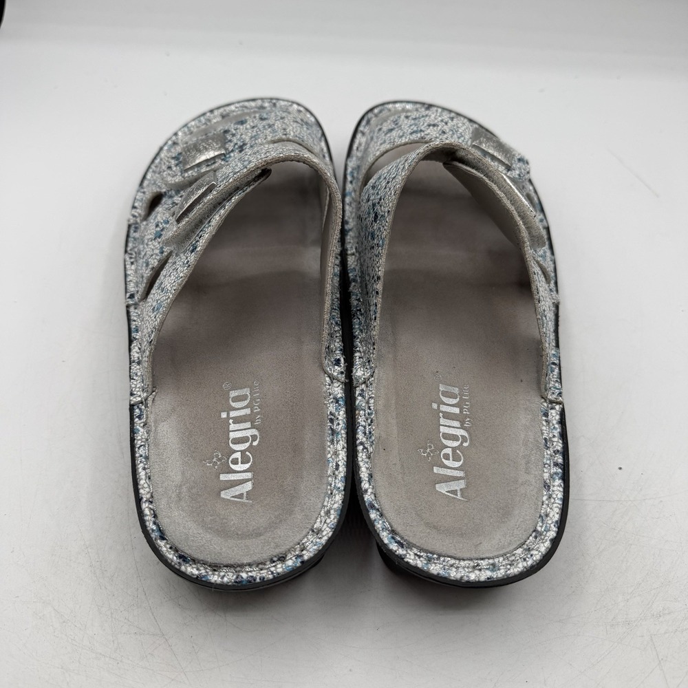 Alegria Violette Terrazzo Sandals Womens EU 41 US 10.5-11 Blue Silver White Shoe - Picture 9 of 11